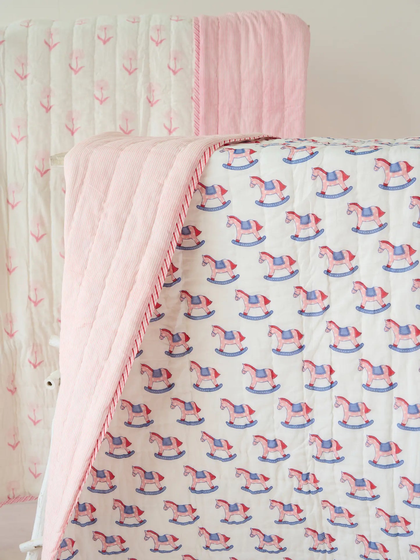 Rocking Horse Organic Cotton Single Bed Quilt Kapara London