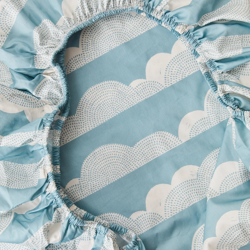 Rolling Cloud Organic Cotton Fitted Sheet Kabode