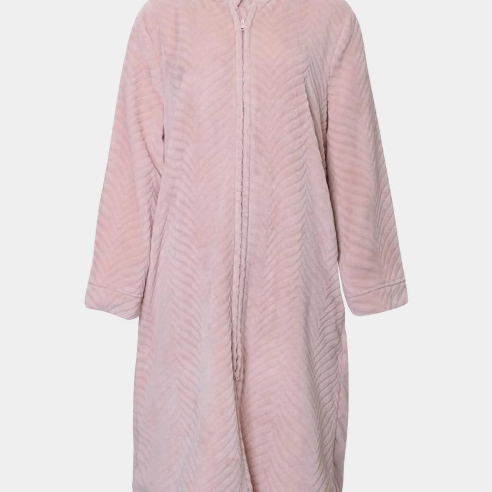 Rose Cosy Chevron Housecoat Pretty You London