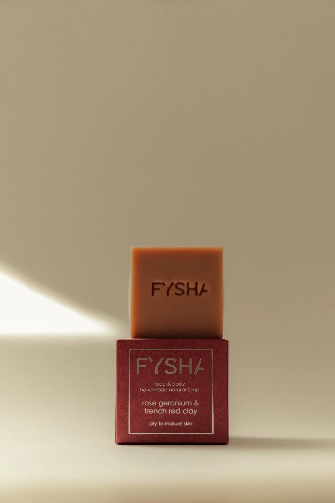 Rose Geranium & French Red Clay Solid Vegan Cleanser FYSHA