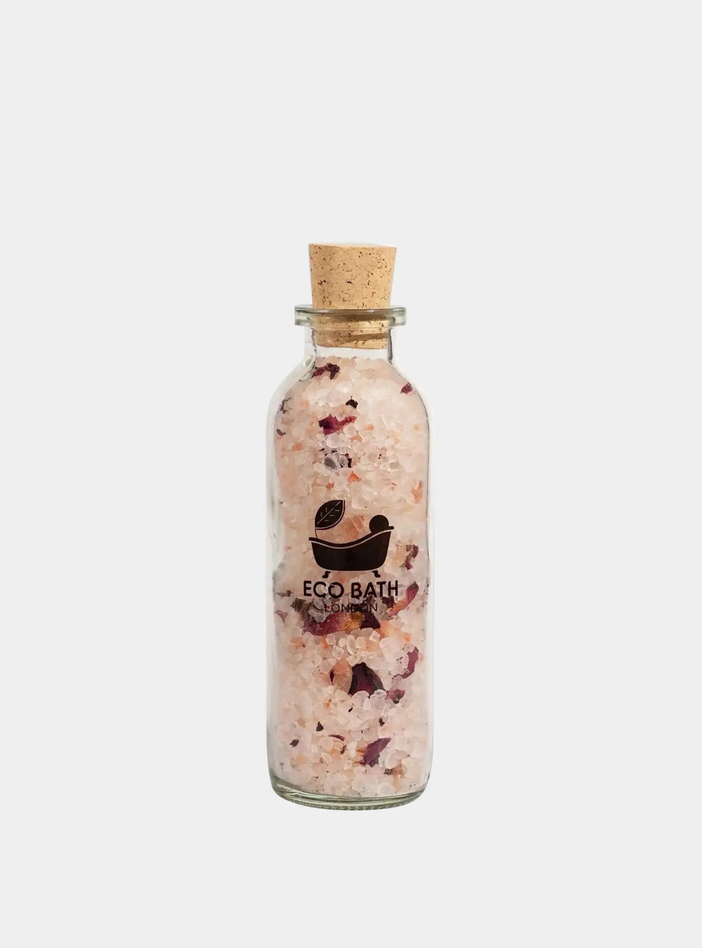 Rose Himalayan Bath Salt 300g - Luxurious Rose Bath Salt Infused with Rose Petals Eco Bath London