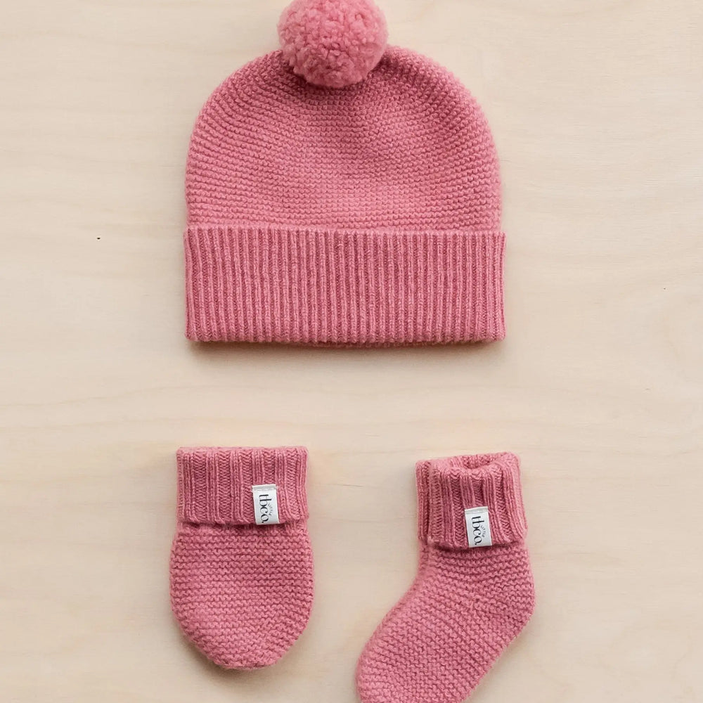 Rose Merino Beanie, Gloves, Socks Bundle TartanBlanketCo