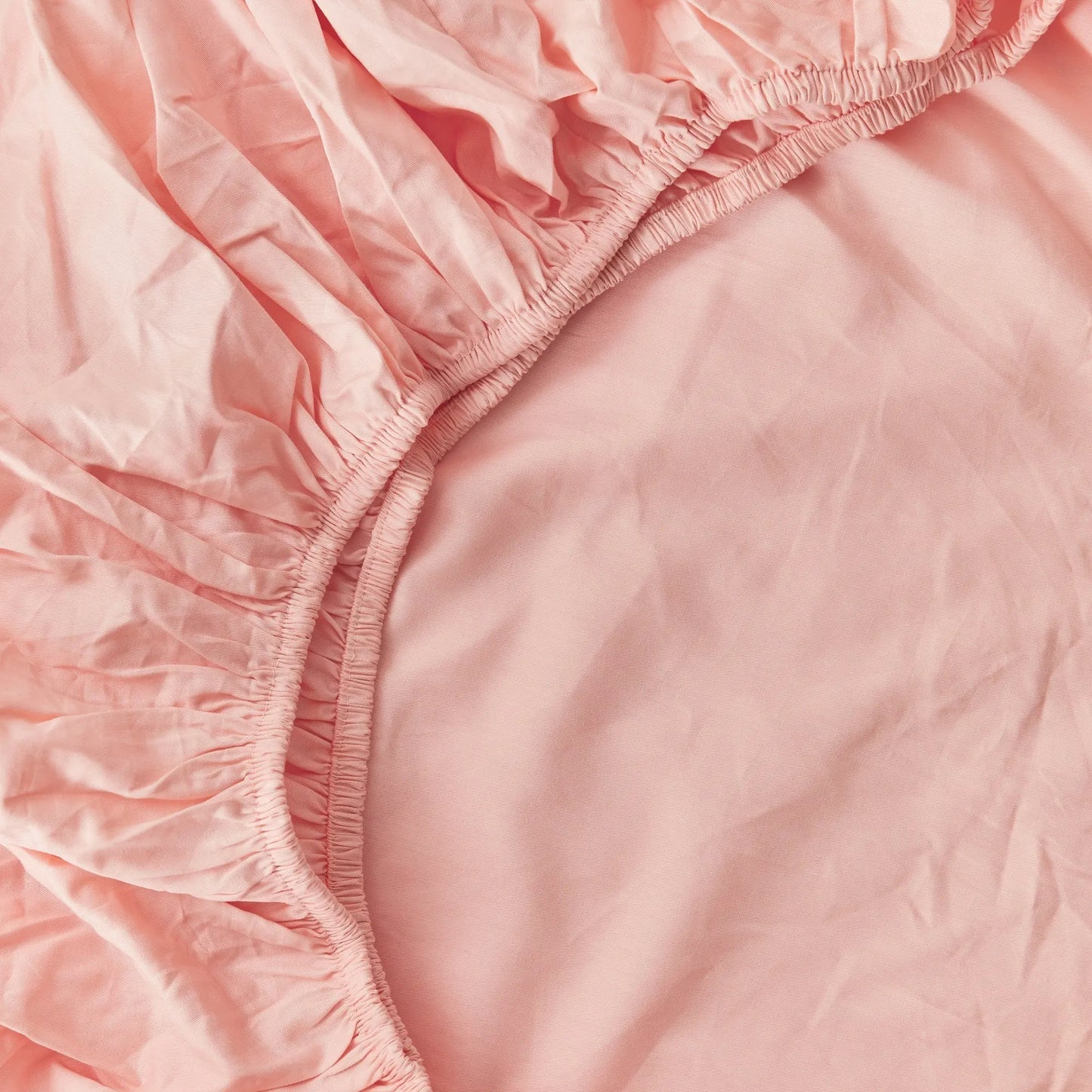 Rose Pink Organic Cotton Fitted Sheet Kabode