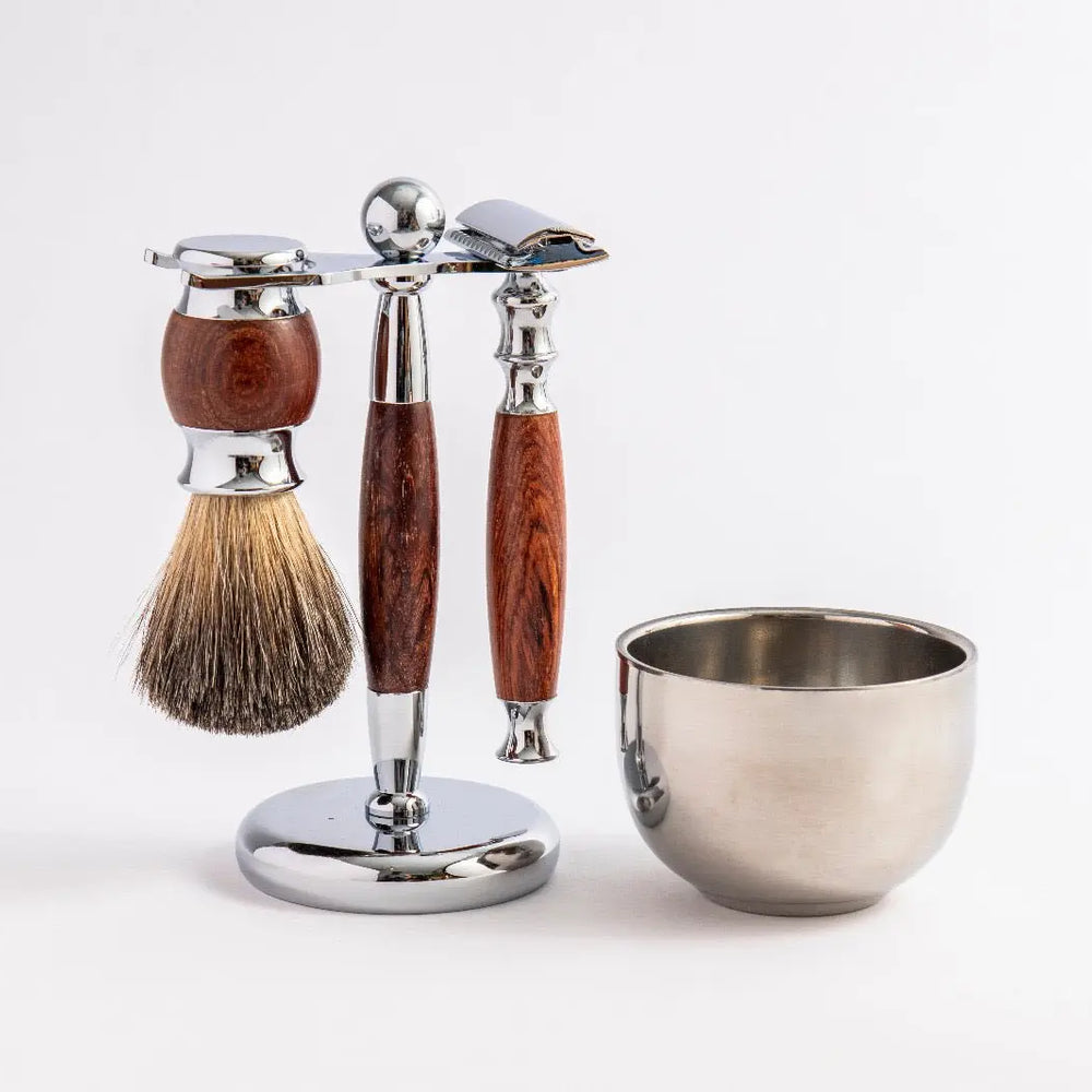 Rose Wood Shaving Set Eco Bath London