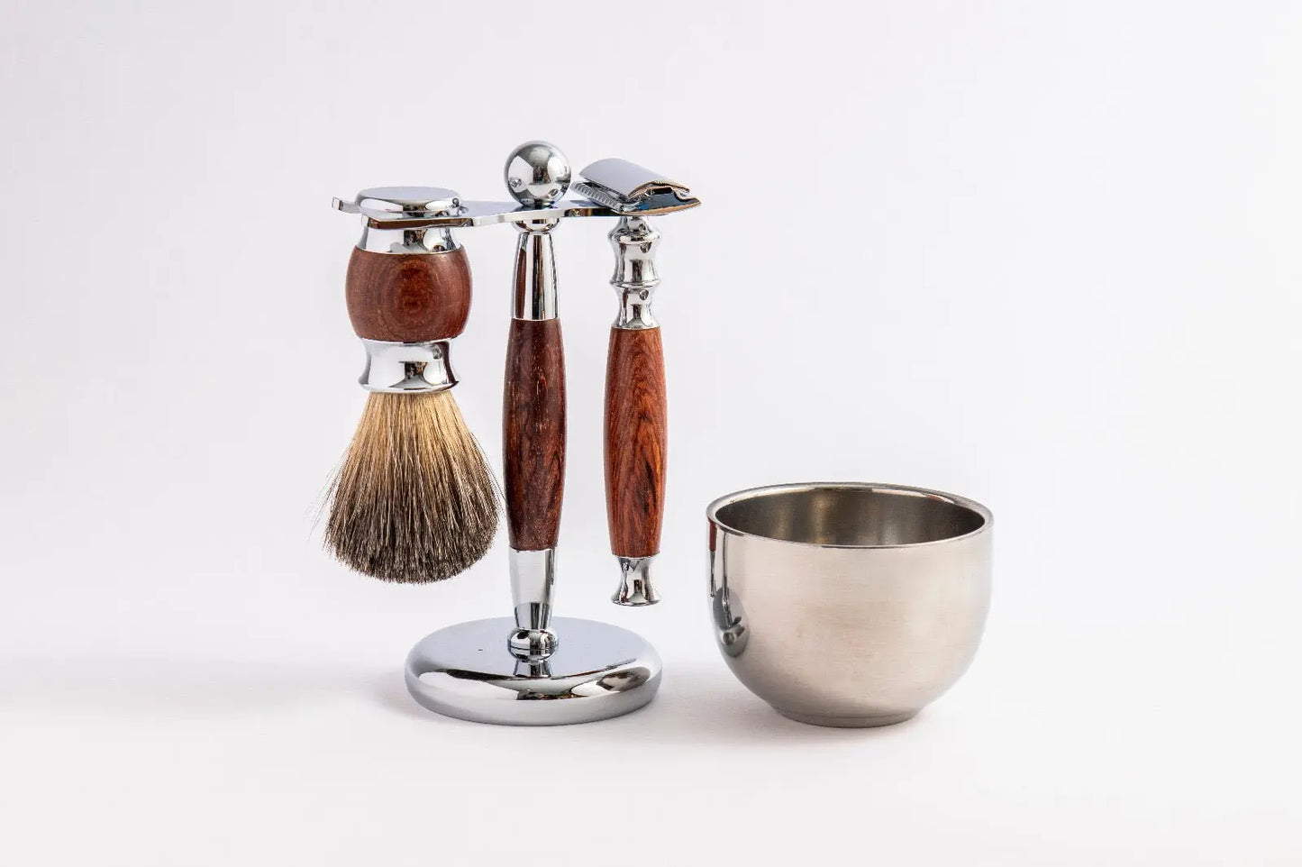 Rose Wood Shaving Set Eco Bath London