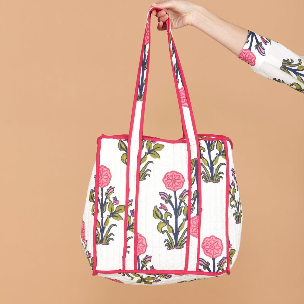 Rosette Bloom Tote Bag inara
