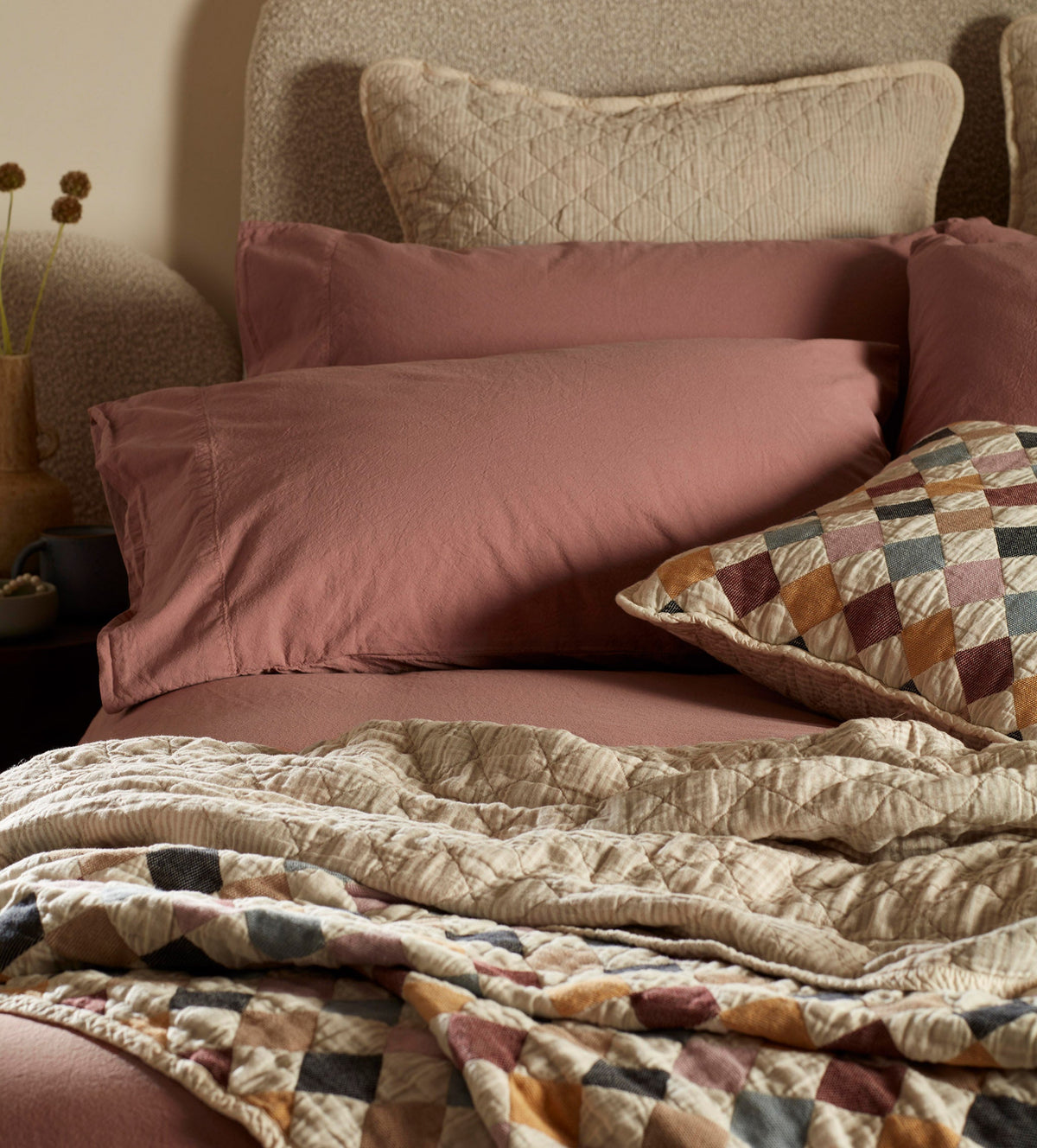 Rosewood Simply Organic Cotton Pillowcase - The Secret Linen Store