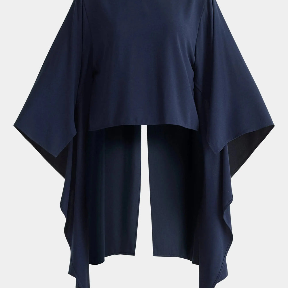 Round Neck Cape Top Paisie
