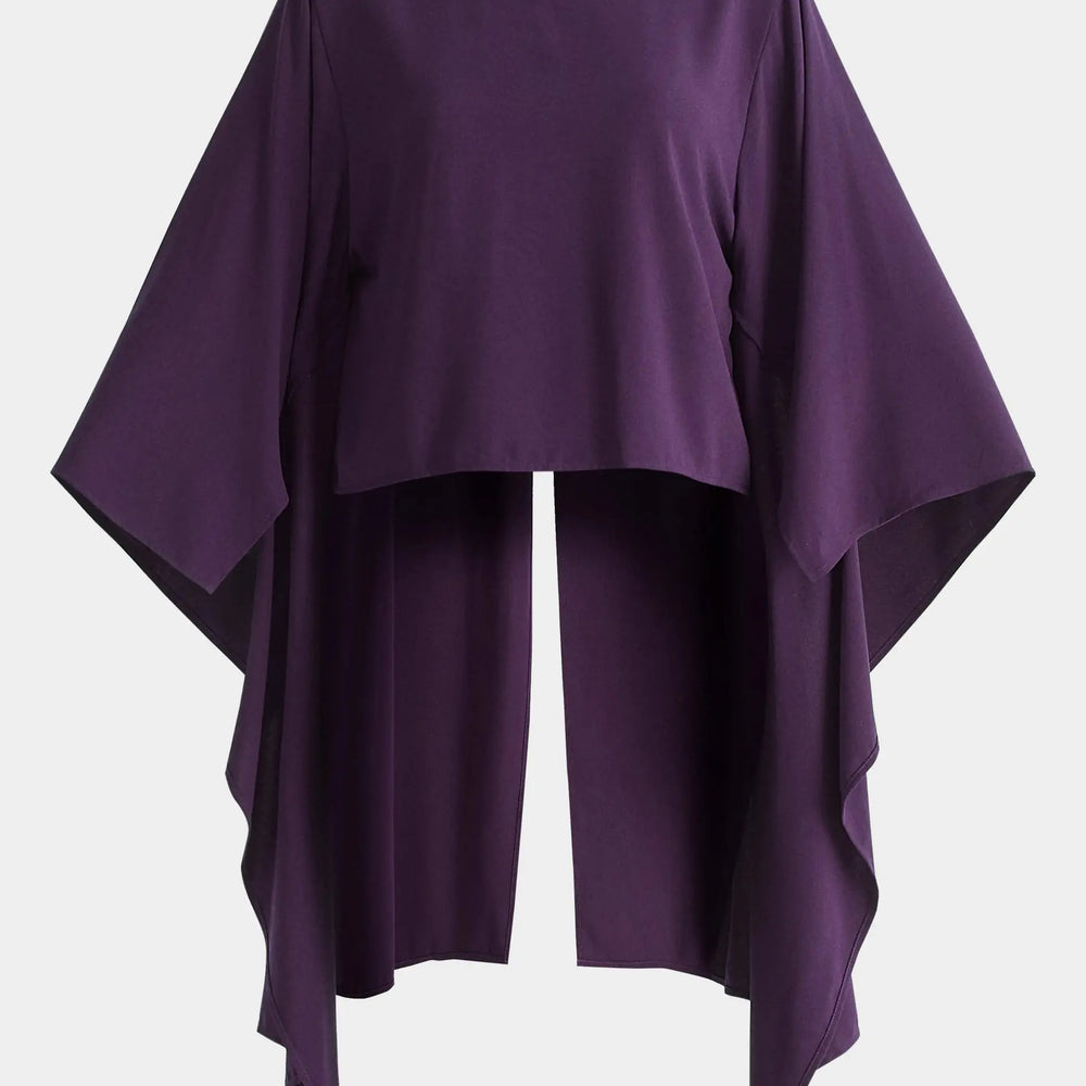 Round Neck Cape Top Paisie