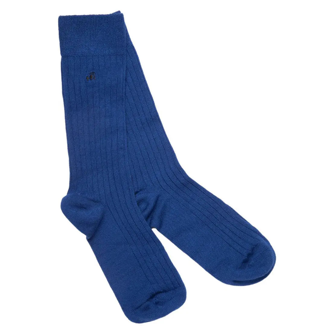 Royal Blue Bamboo Socks Swole Panda