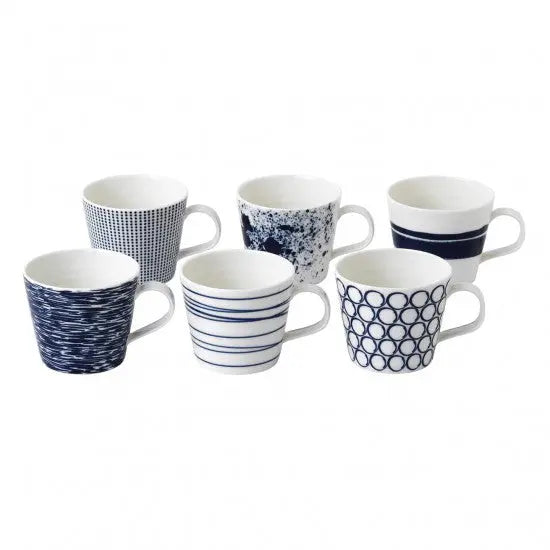 Royal Doulton Pacific Mug Blue 6 Pieces Small Royal Doulton