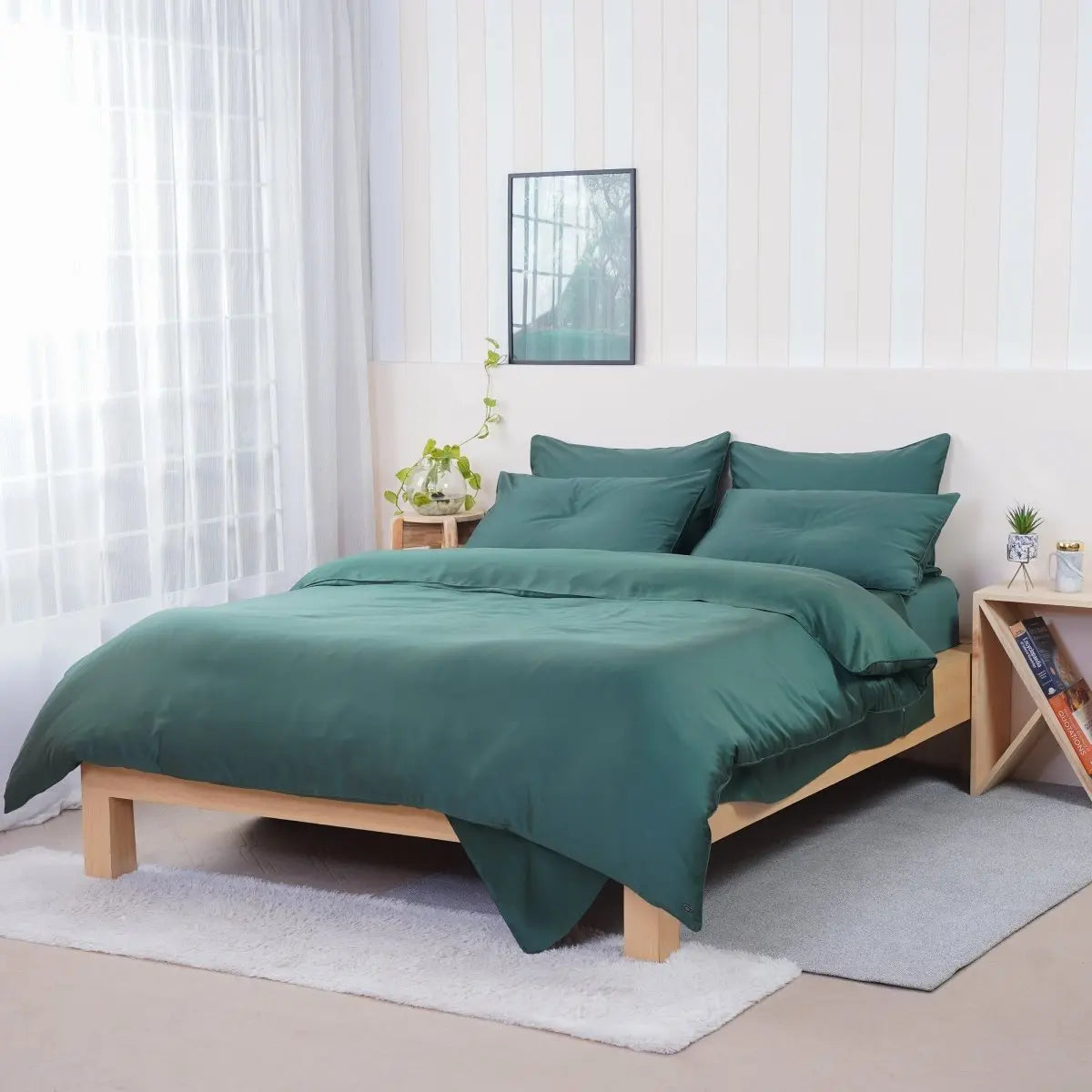 Royal Green Ackly Bamboo Bedding SHEET STORY