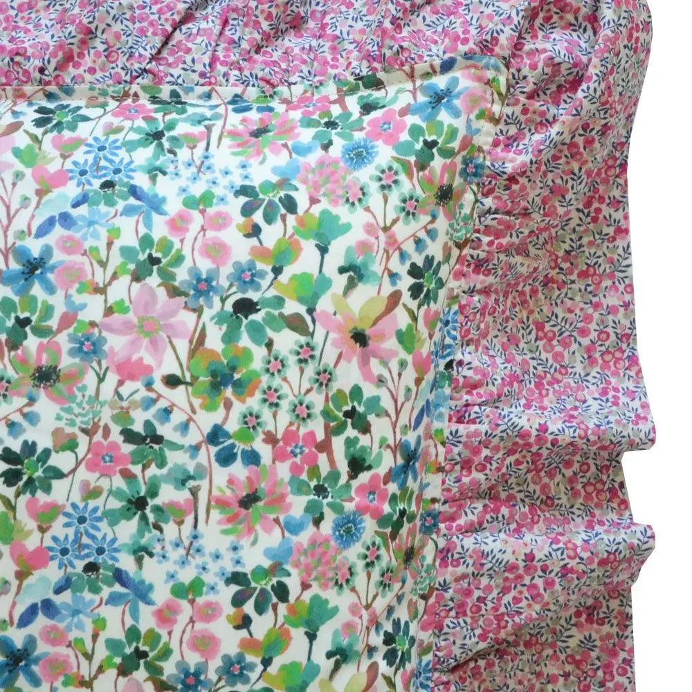 Ruffle Cushion Made With Liberty Fabric DREAMS of SUMMER Coco & Wolf