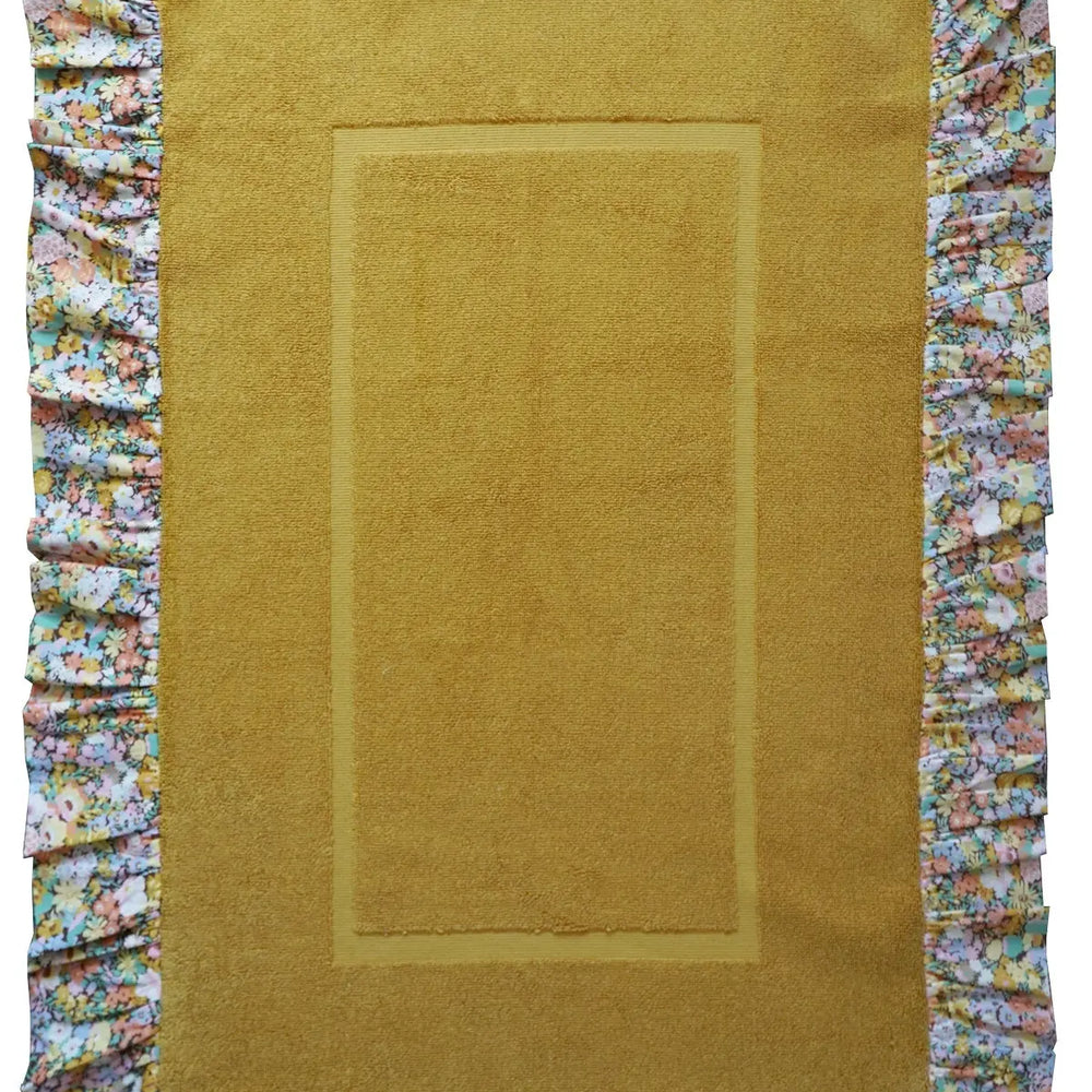 Ruffle Edge Bath Mat Made With Liberty Fabric THORPE Coco & Wolf