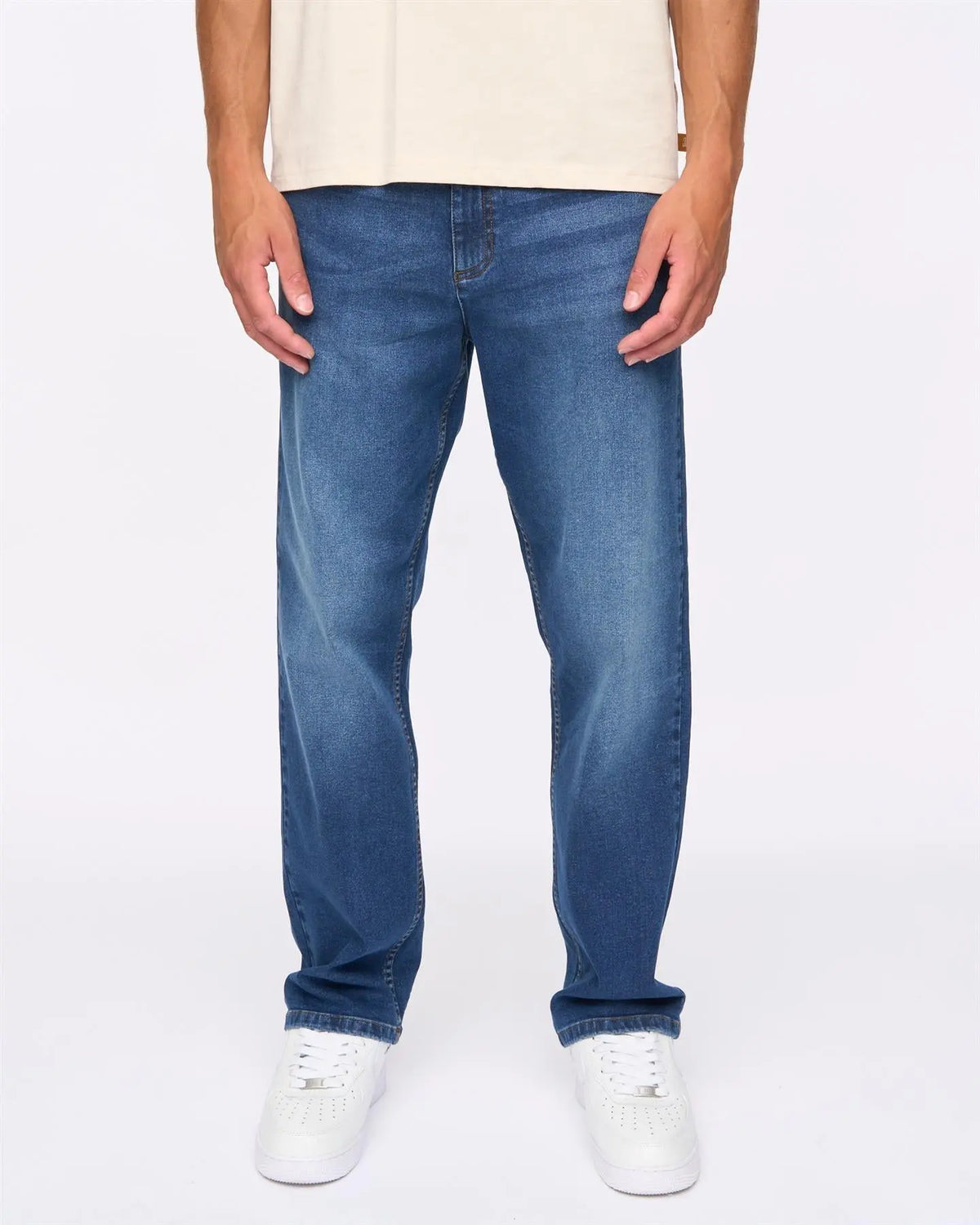 Rushawn Relaxed Fit Jeans Mid Wash Duck and Cover