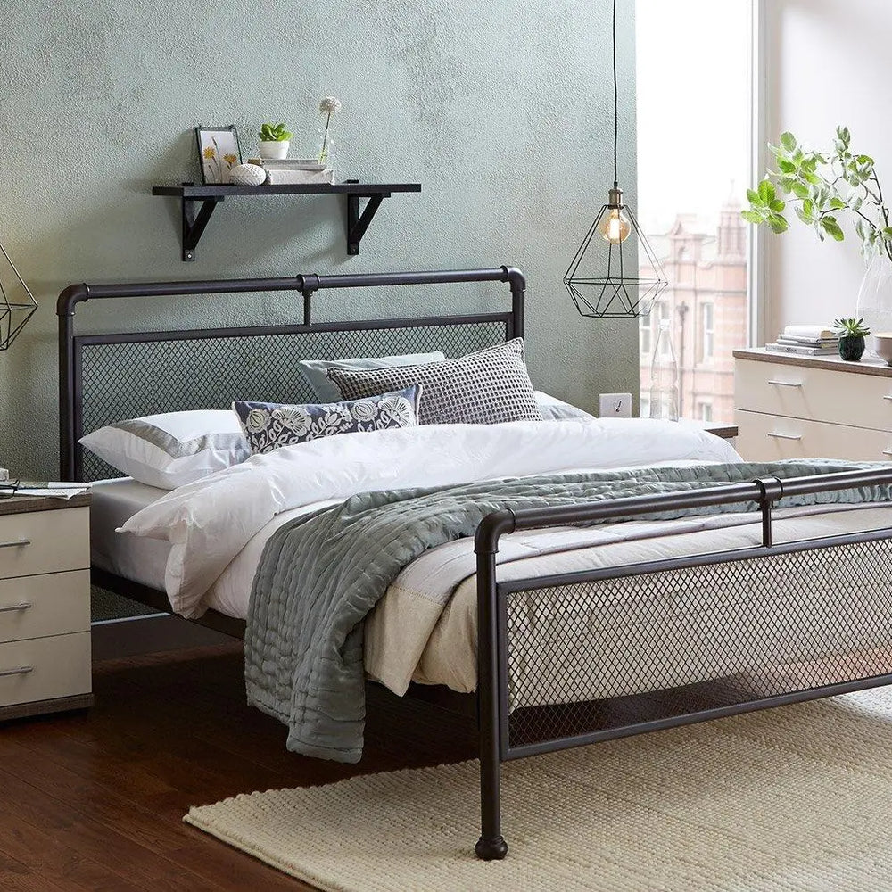Ruskin Metal Bed Frame - Brown Dreams