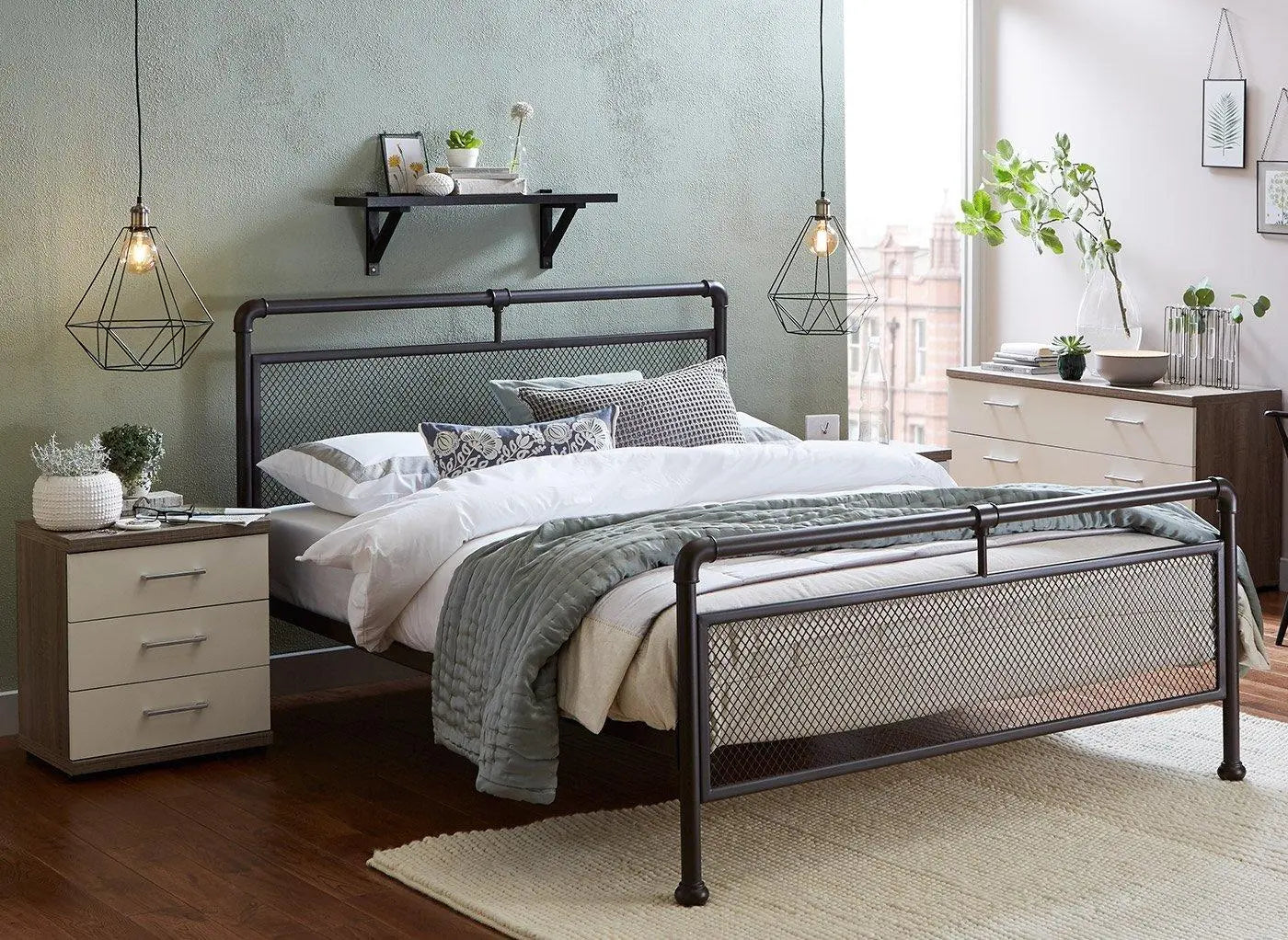 Ruskin Metal Bed Frame - Brown Dreams