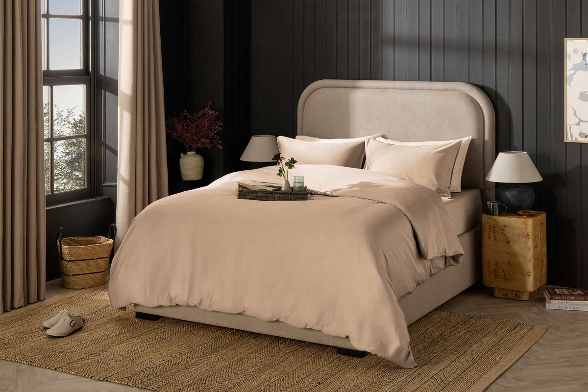 Light Cappuccino Egyptian Cotton Duvet Cover - image 5