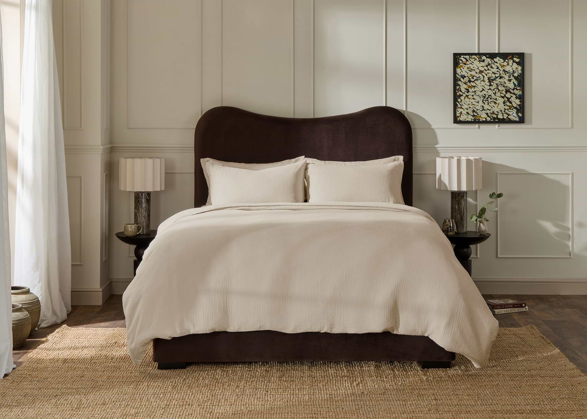 Soft Oat Soft Muslin Duvet Cover - image 4