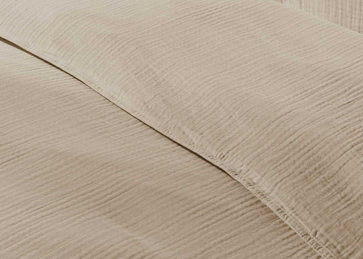 Soft Oat Soft Muslin Duvet Cover - image 6