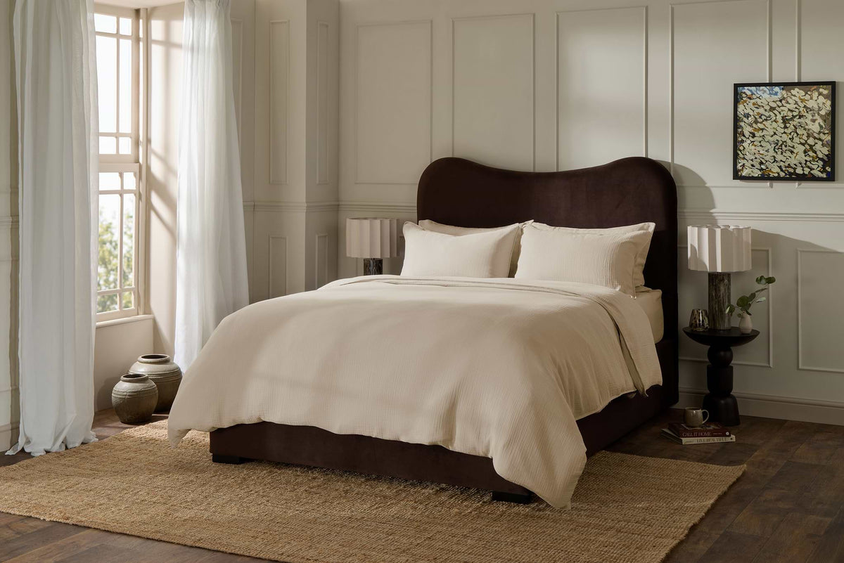 Soft Oat Soft Muslin Duvet Cover - image 2