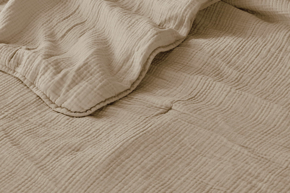Soft Oat Soft Muslin Quilted Throw - image 6