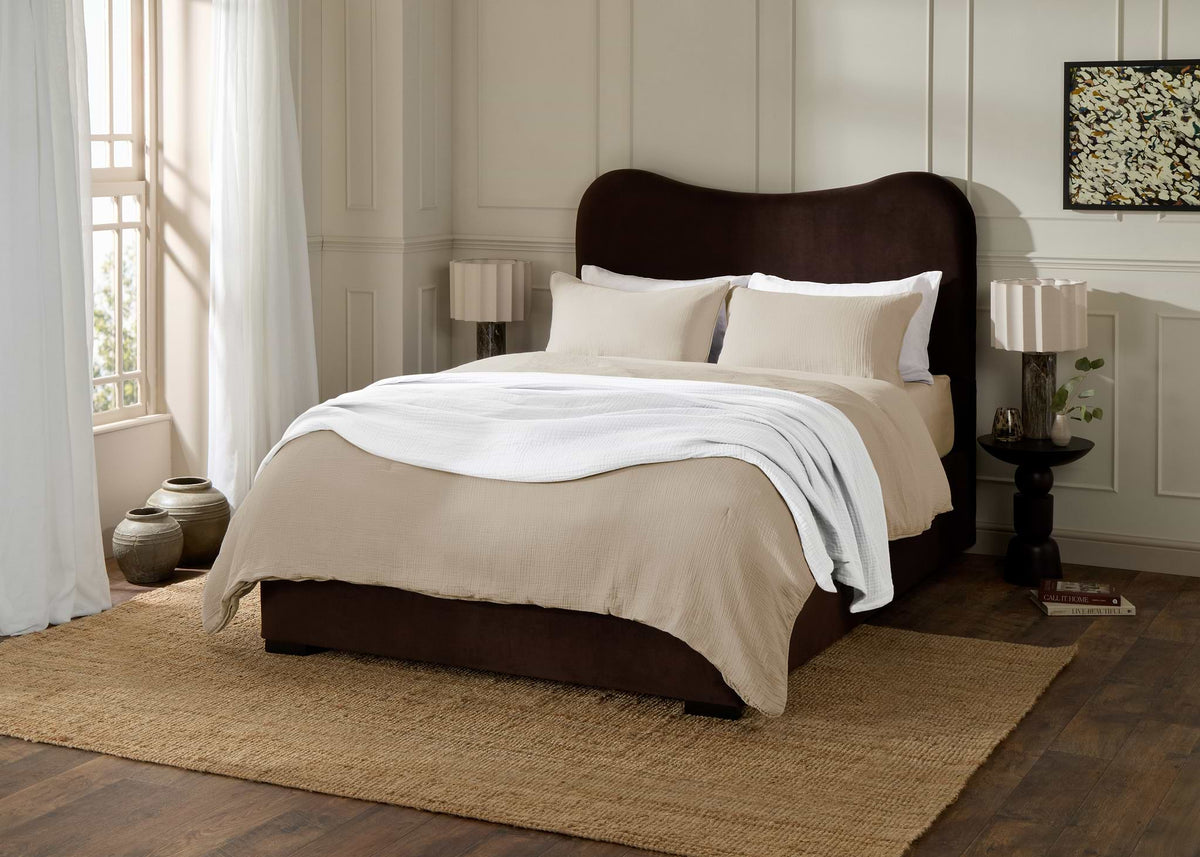 Soft Oat Soft Muslin Duvet Cover - image 5