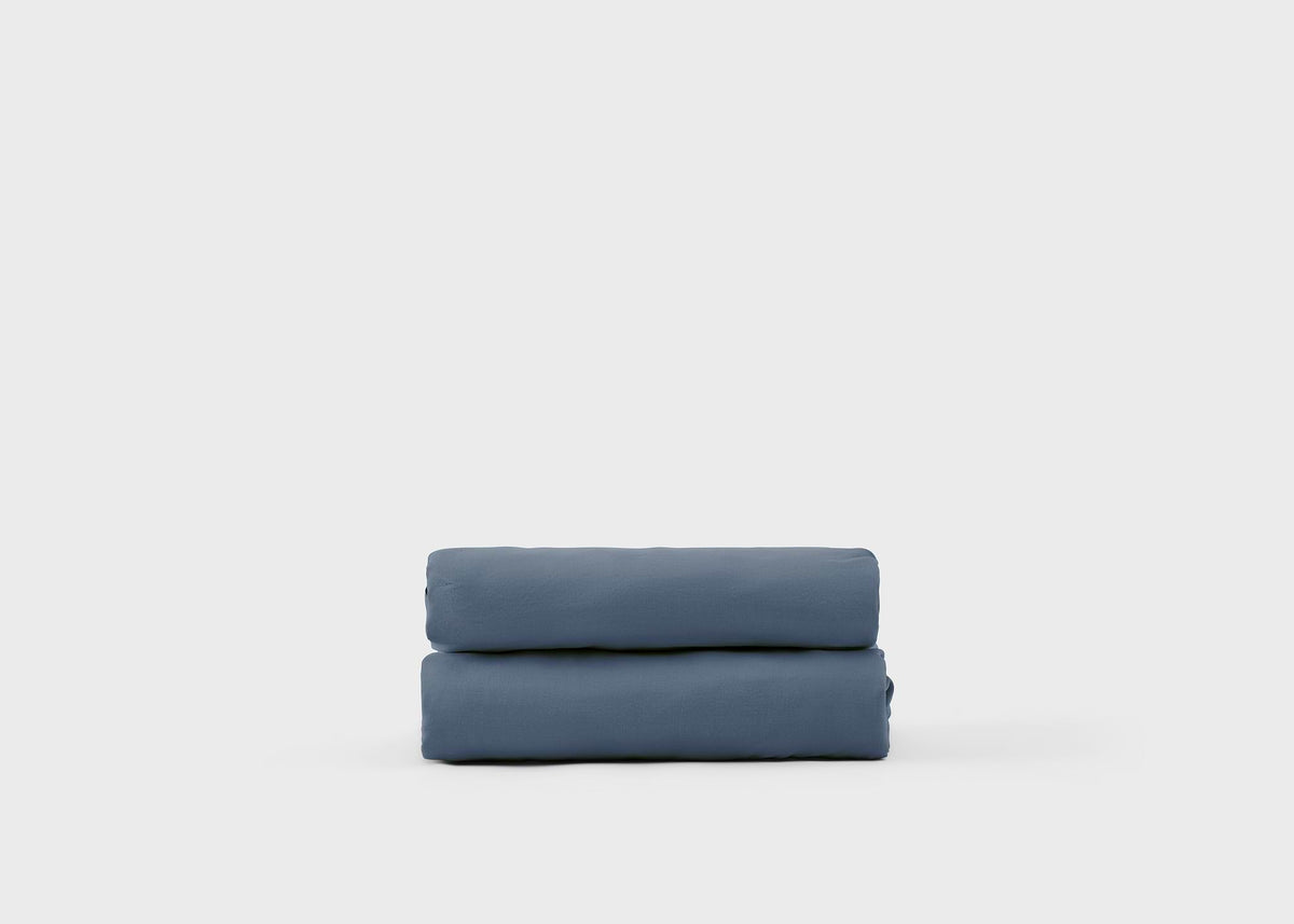 Midnight Blue Brushed Tencel Fitted Sheet - image 3