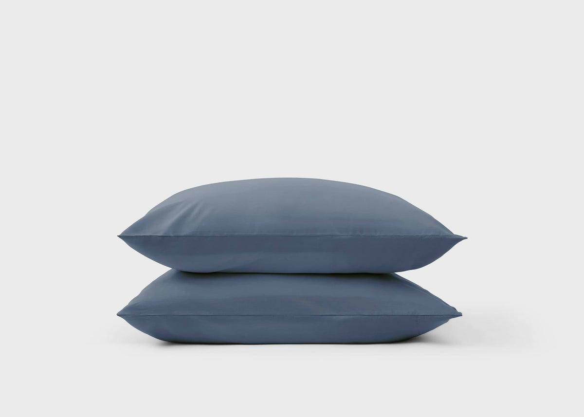 Midnight Blue Brushed Tencel Pillowcase Pair - image 3