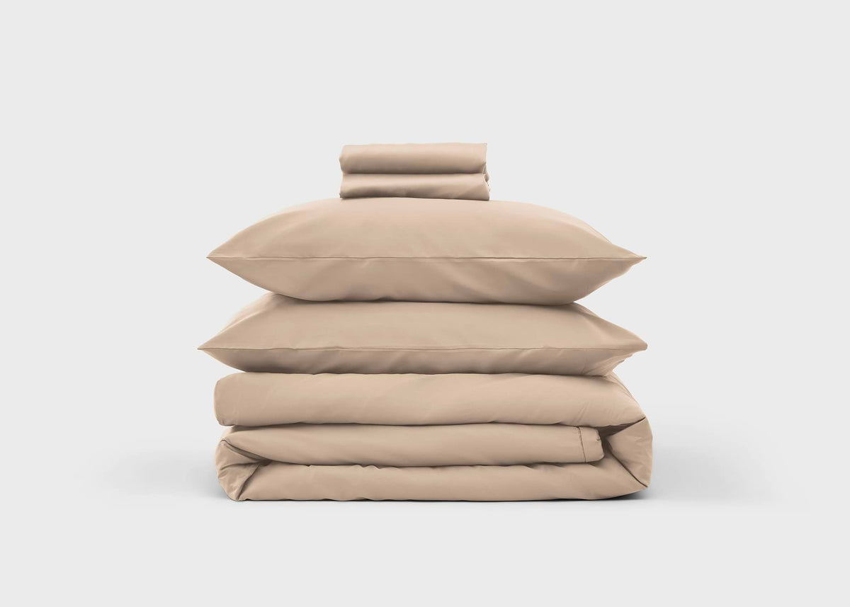 Light Cappuccino Egyptian Cotton Bedding Bundle - image 3