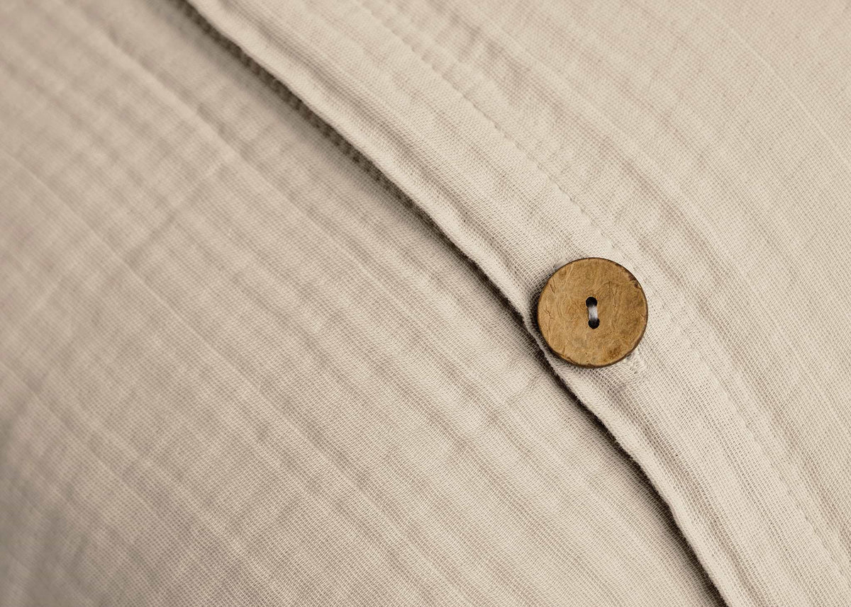 Soft Oat Soft Muslin Duvet Cover - image 7