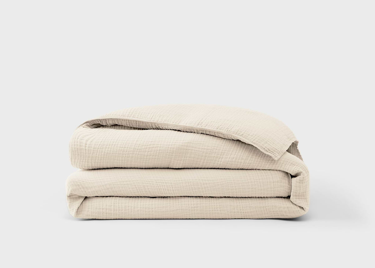 Soft Oat Soft Muslin Duvet Cover - image 3