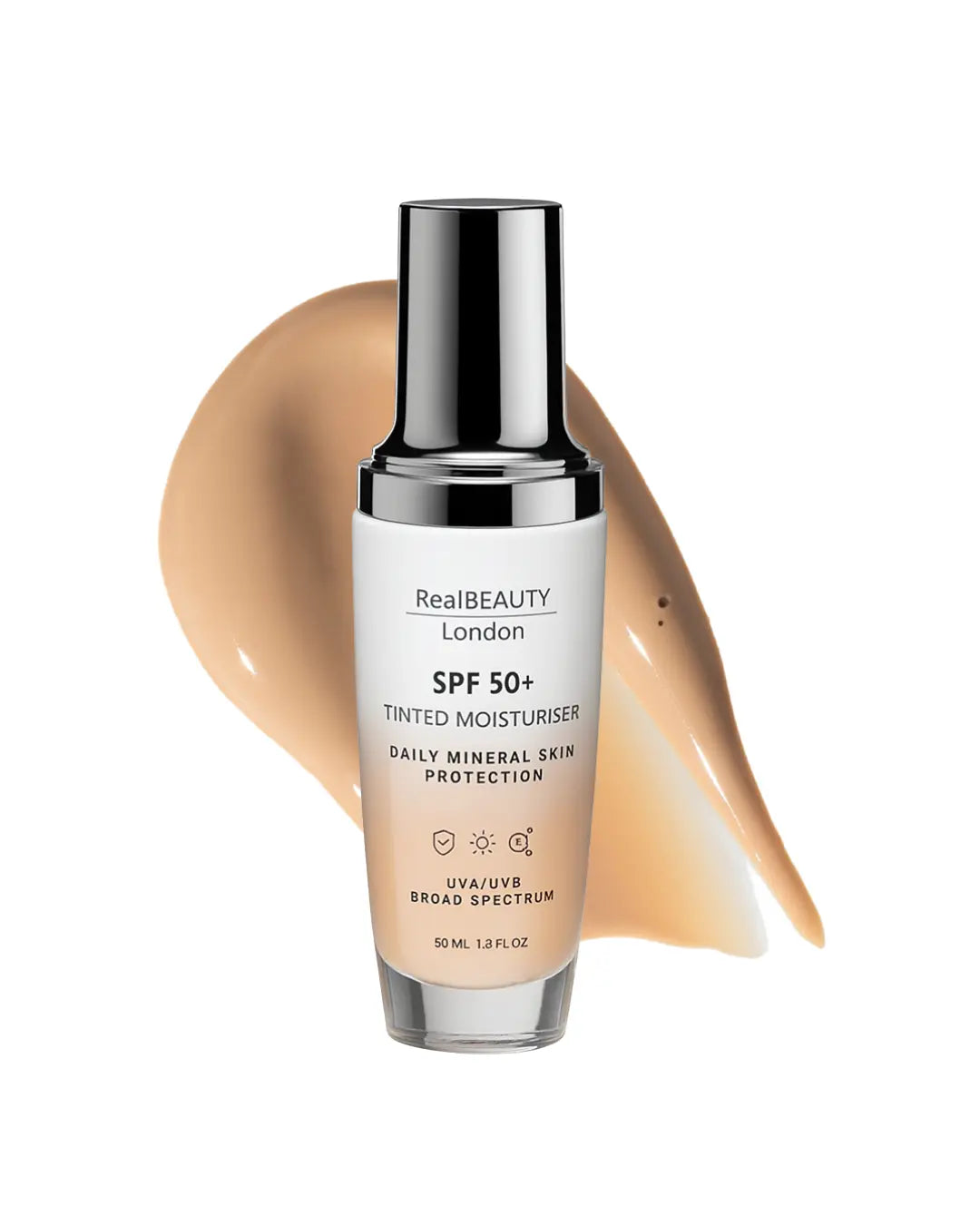 SPF 50 Tinted Face Moisturiser Real Beauty London