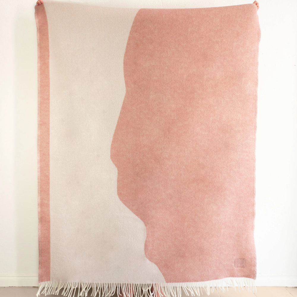 STREAM Pink Blanket Forestry Wool