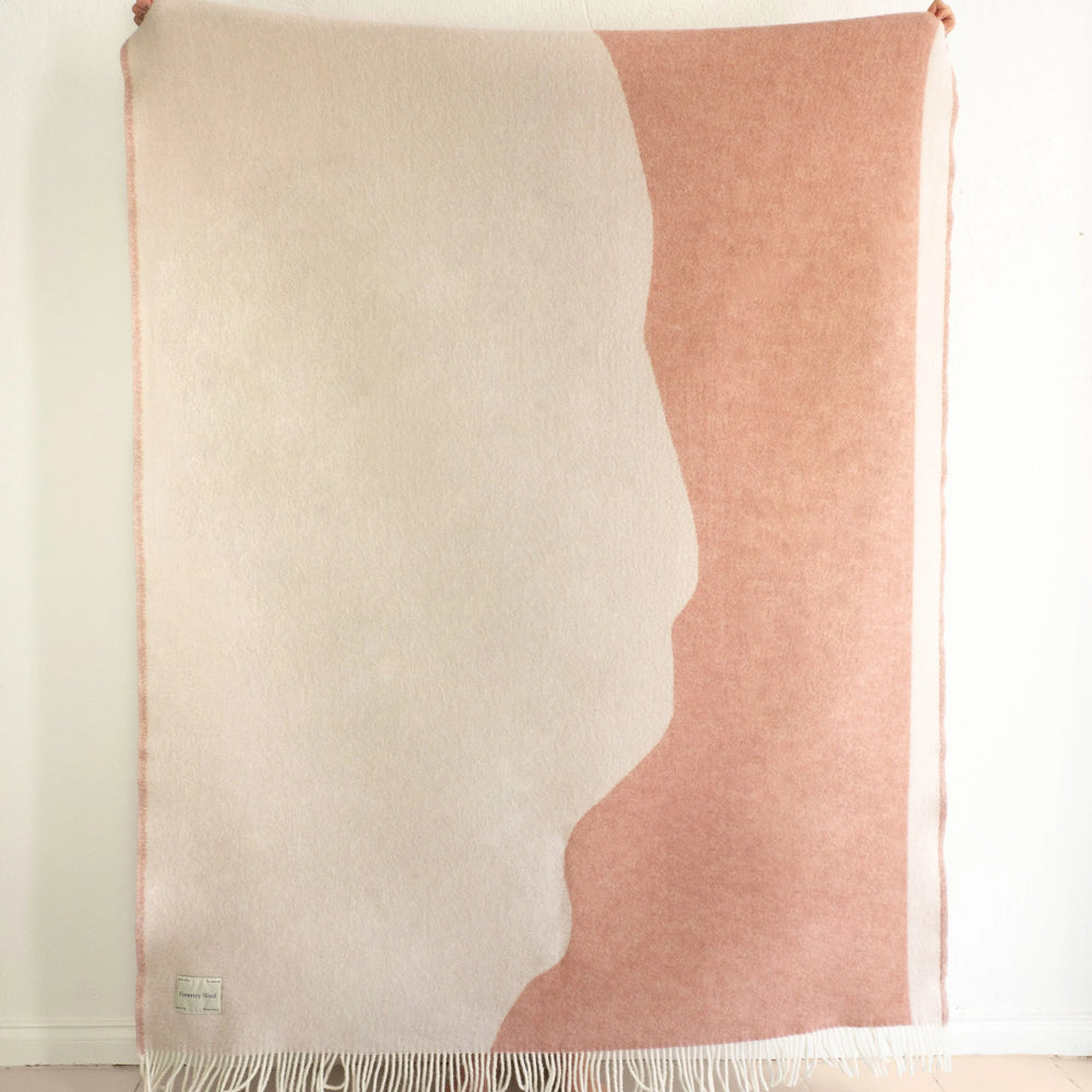 STREAM Pink Blanket Forestry Wool