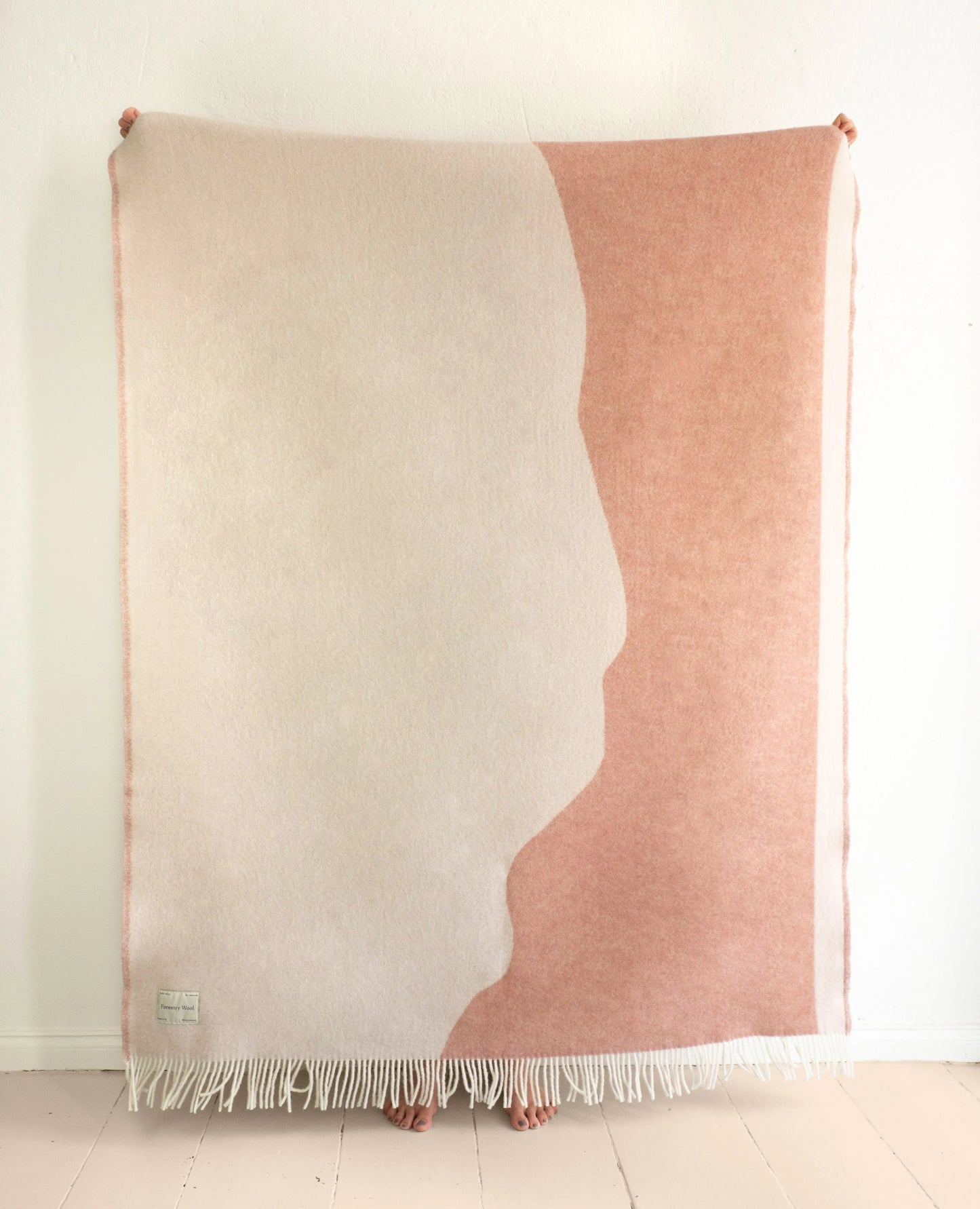 STREAM Pink Blanket Forestry Wool