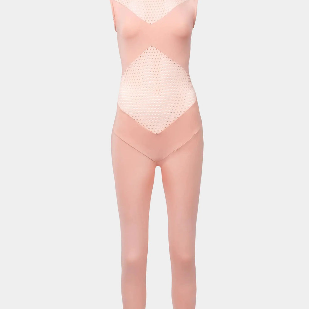 STRETCH JUMPSUIT -NET DECORATIVE numbatsport
