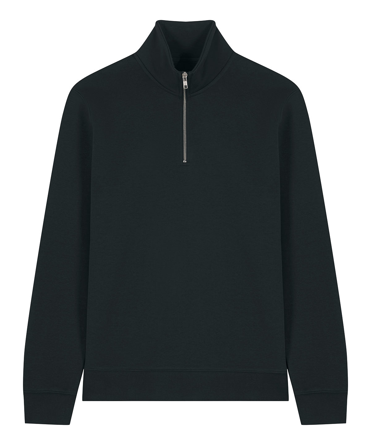 Organic Zip Neck Sweatshirt: Unisex Earth Wardrobe