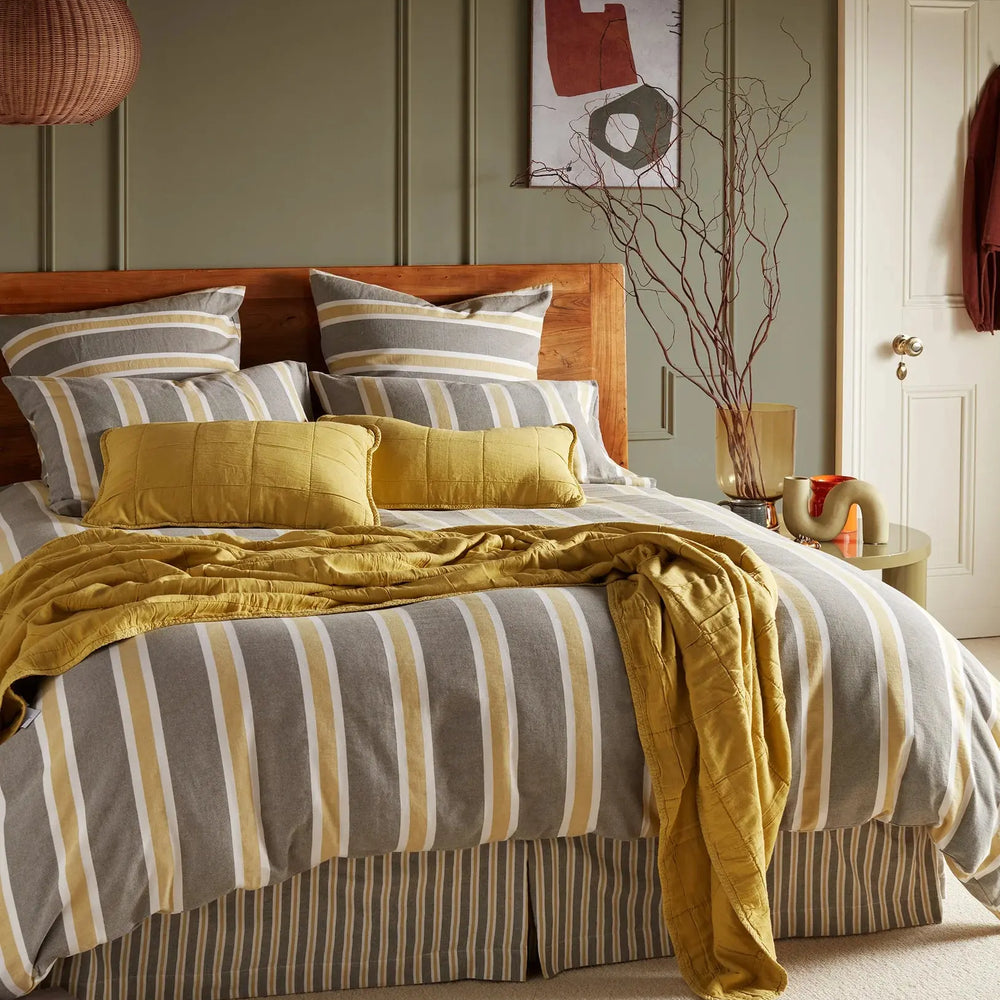 Sadie Stripe 100% Organic Cotton Bed Linen The Secret Linen Store