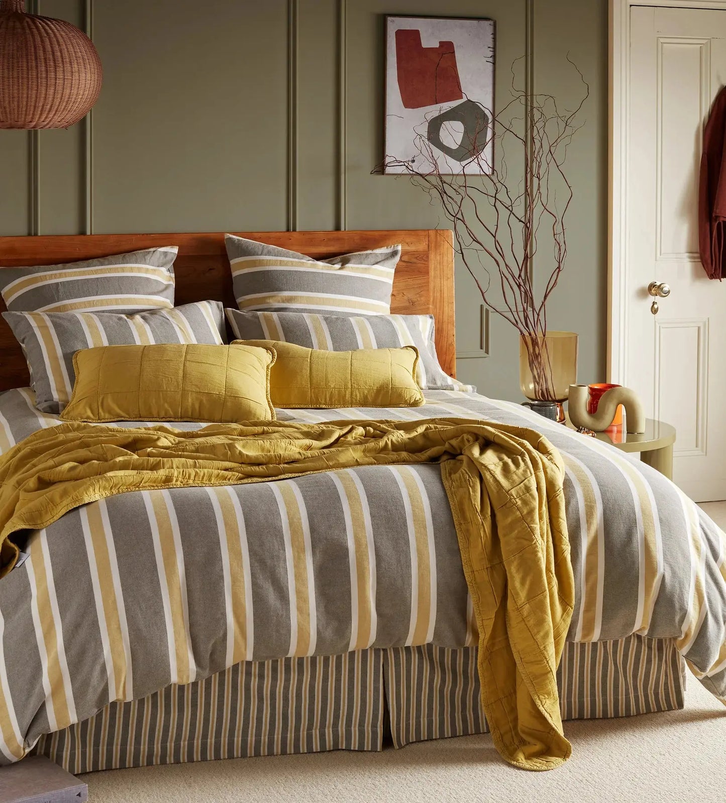 Sadie Stripe 100% Organic Cotton Bed Linen The Secret Linen Store
