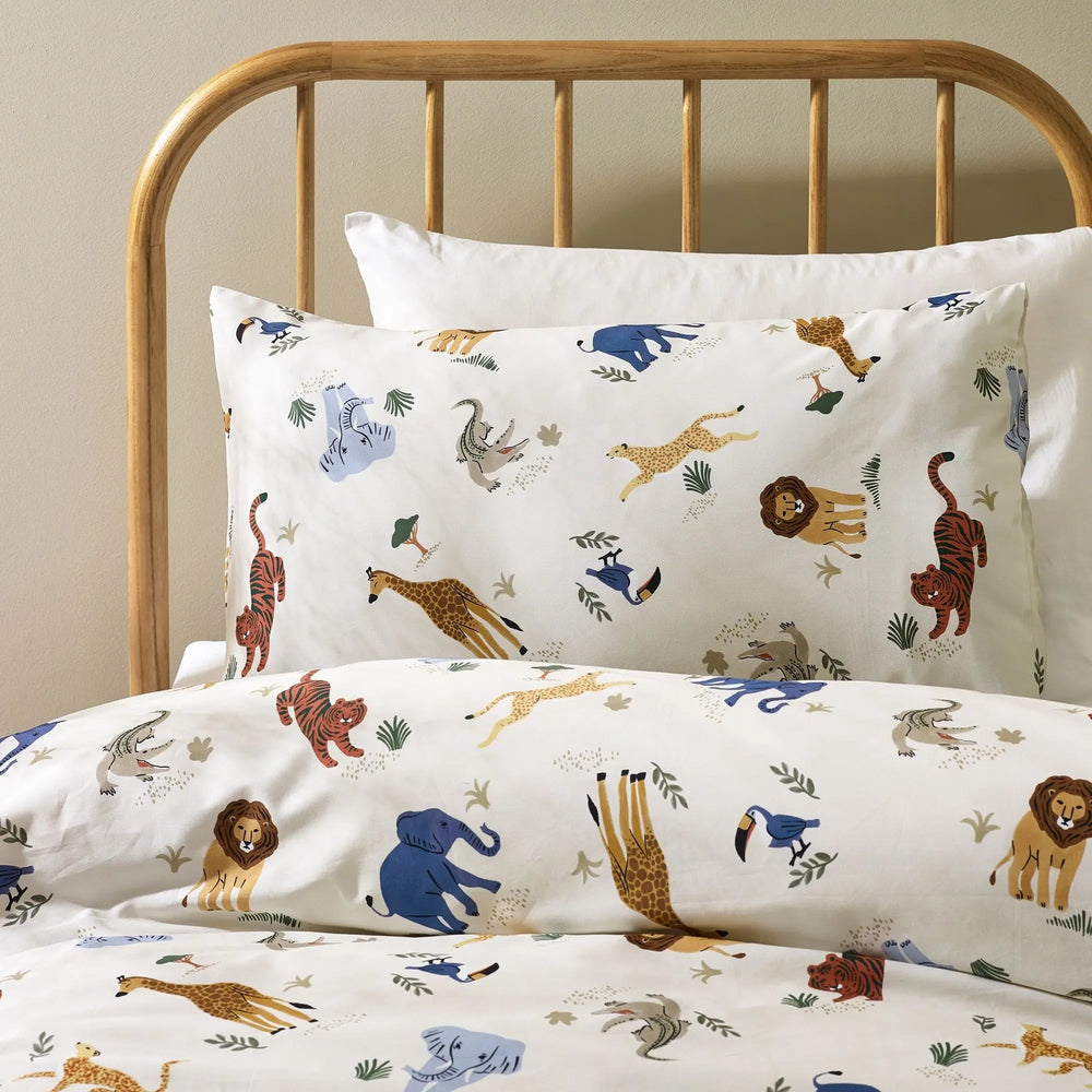Safari Organic Cotton Duvet Cover & Pillowcase Kabode