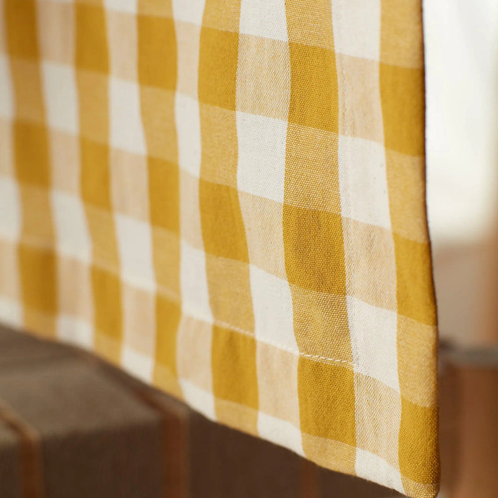 Saffron Heidi 100% Organic Cotton Table Runner The Secret Linen Store