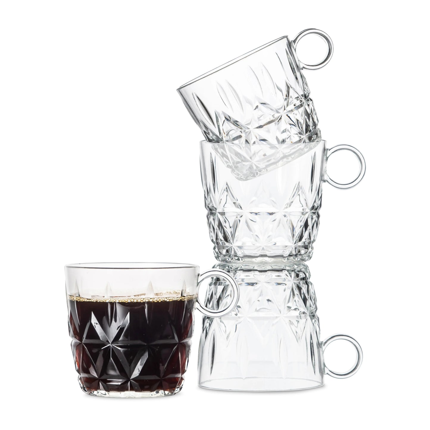 Sagaform Picknick Coffee Cup 4-Pack Clear Sagaform