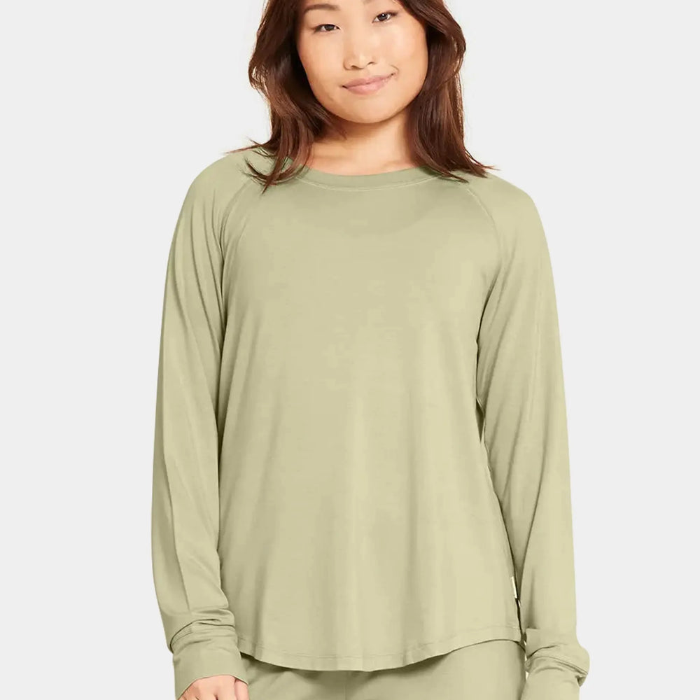 Sage Goodnight Women's Bamboo Raglan Sleep Top Boody