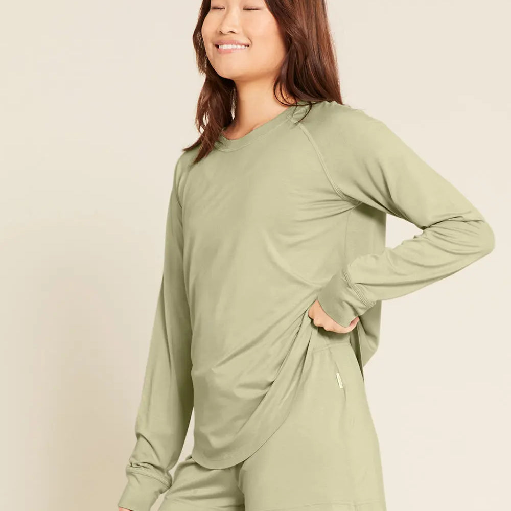 Sage Goodnight Women's Bamboo Raglan Sleep Top Boody