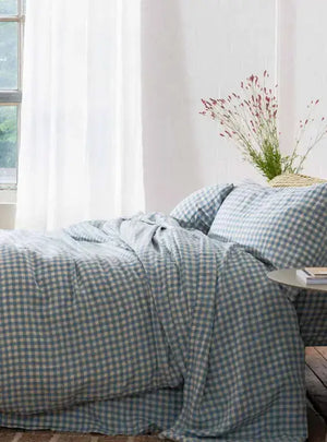 Warm Blue Gingham