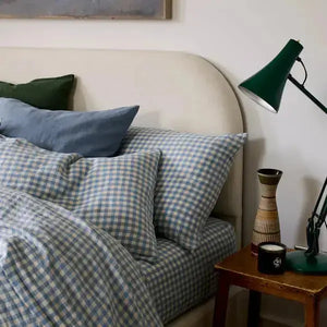 Warm Blue Gingham