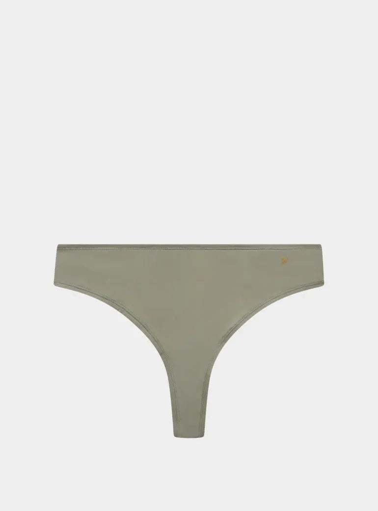 Sage Green Stretch Dipped Thong Nudea
