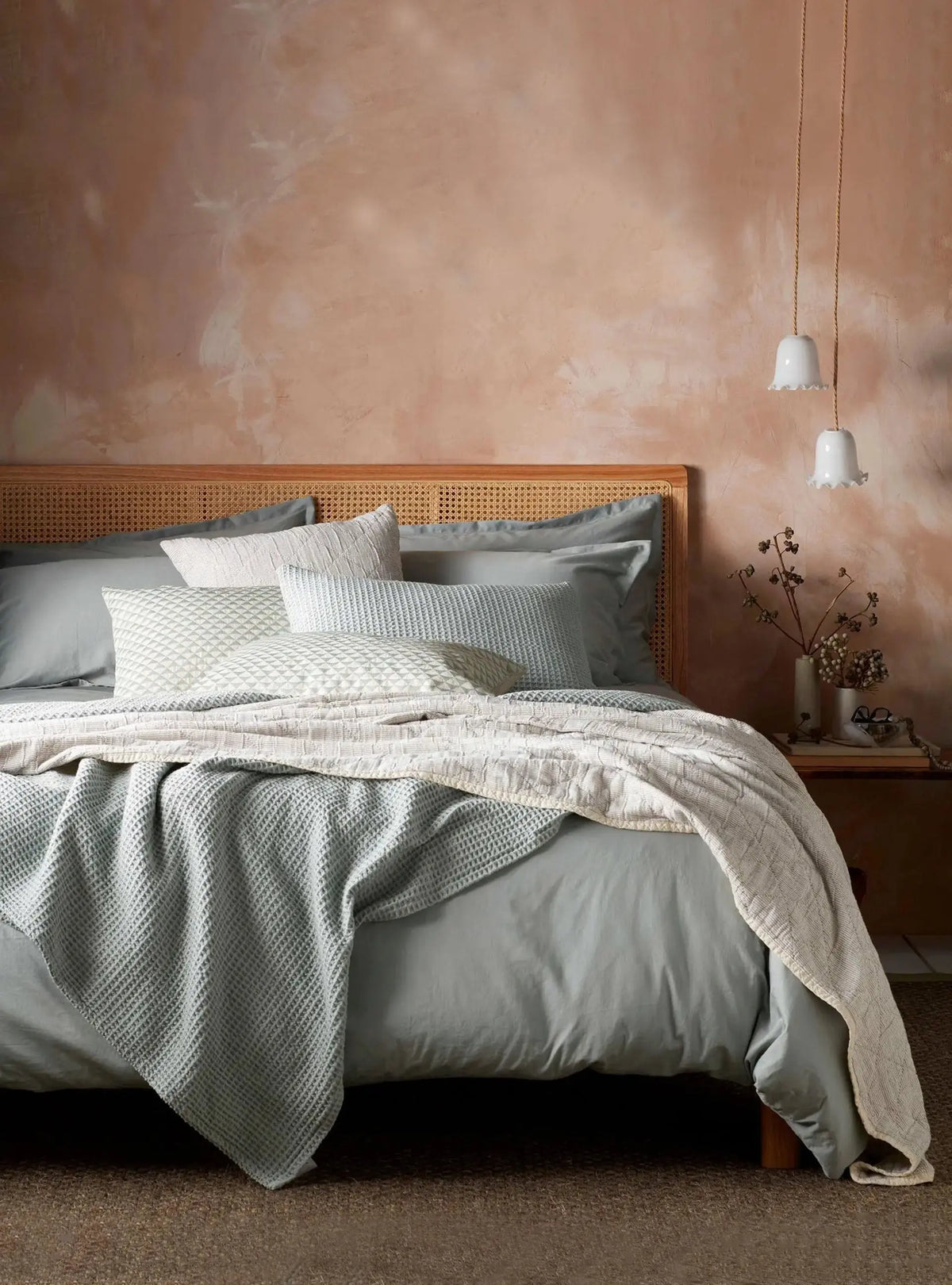 Sage Super Soft 100% Cotton Bed