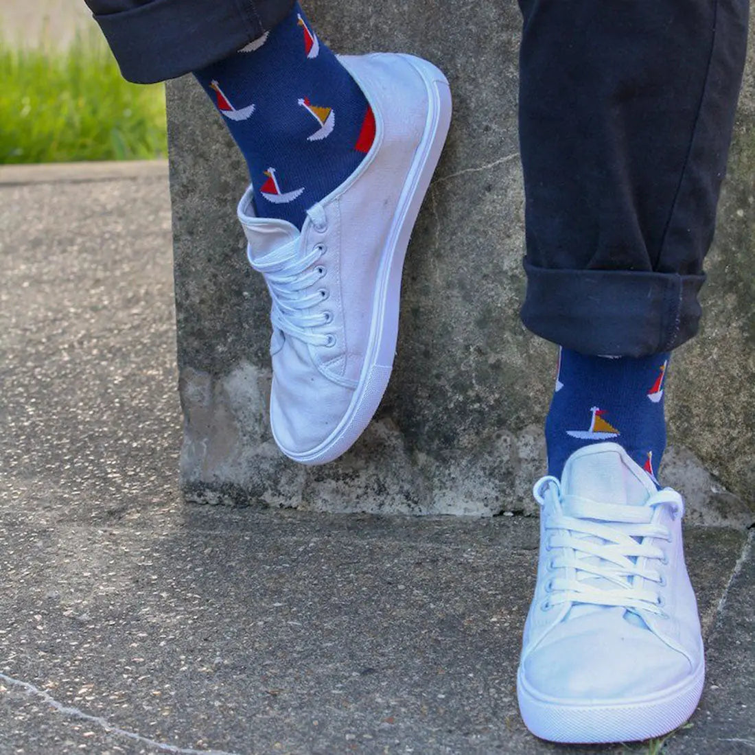 Sailing Boat Bamboo Socks Swole Panda